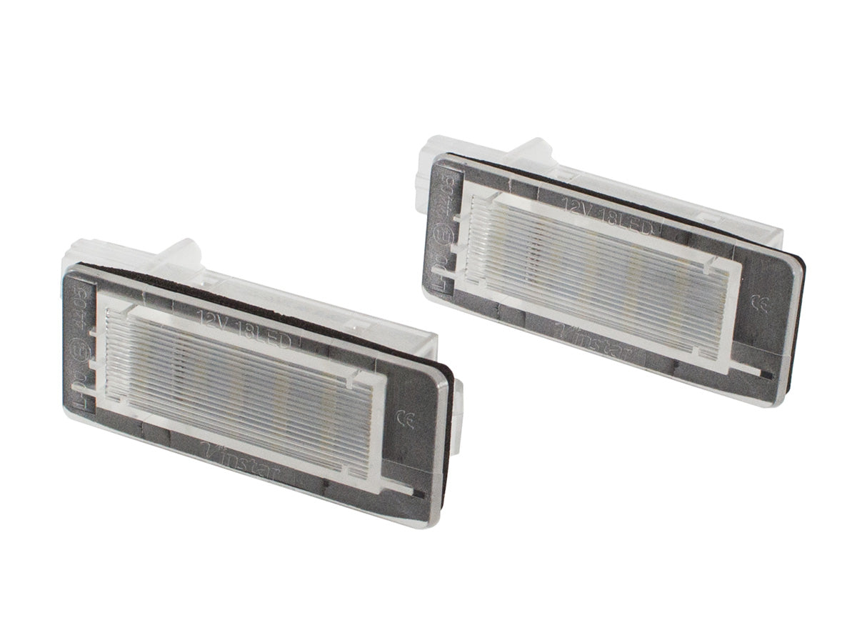 Renault Captur Espace IV Fluence Modus FL Scenic II III LED license plate lights 2 pcs set
