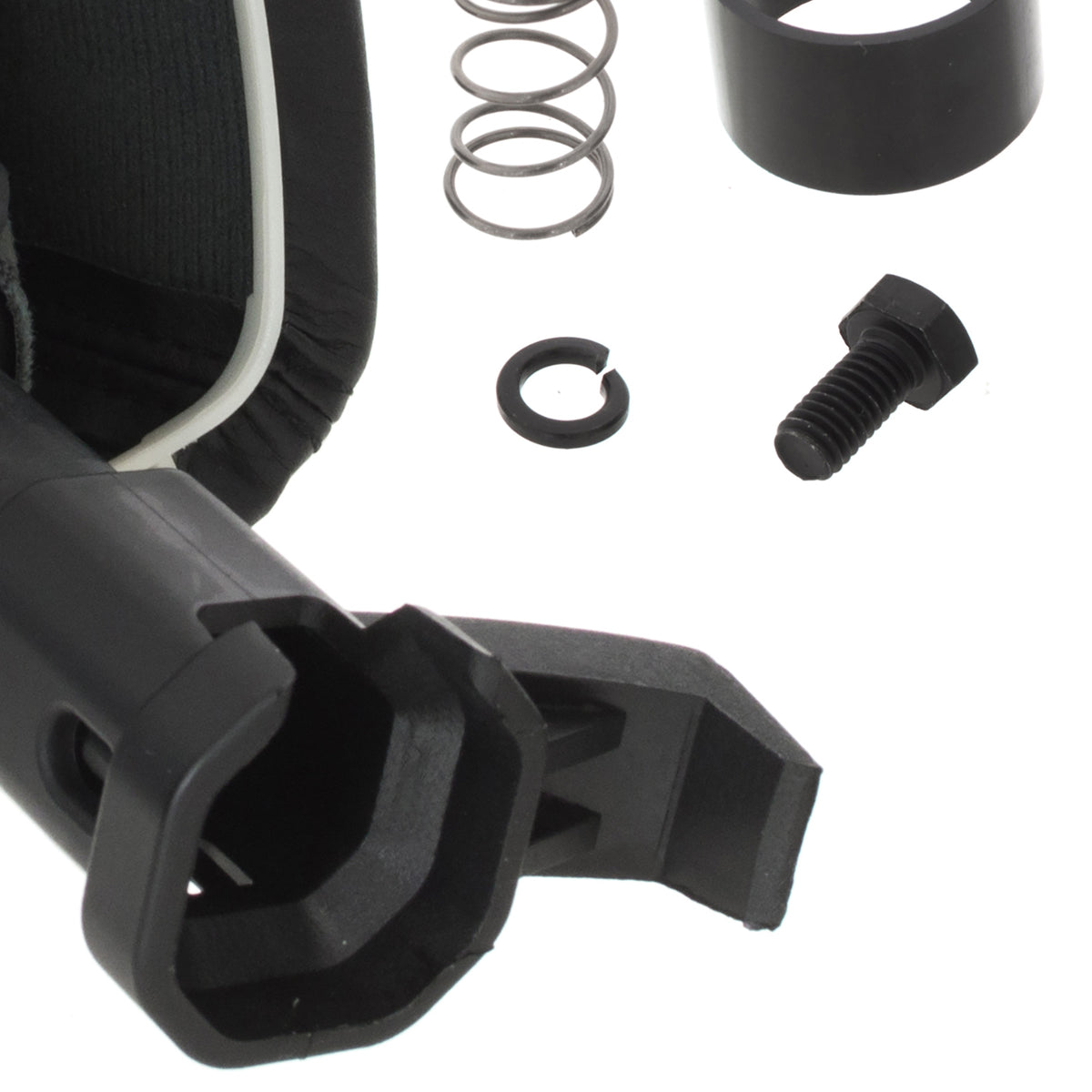 Mercedes Vito / V-Class W447 2014- gear knob BLACK + SILVER + BLACK gaiter with frame WHITE 6-SPEED DIAGRAM
