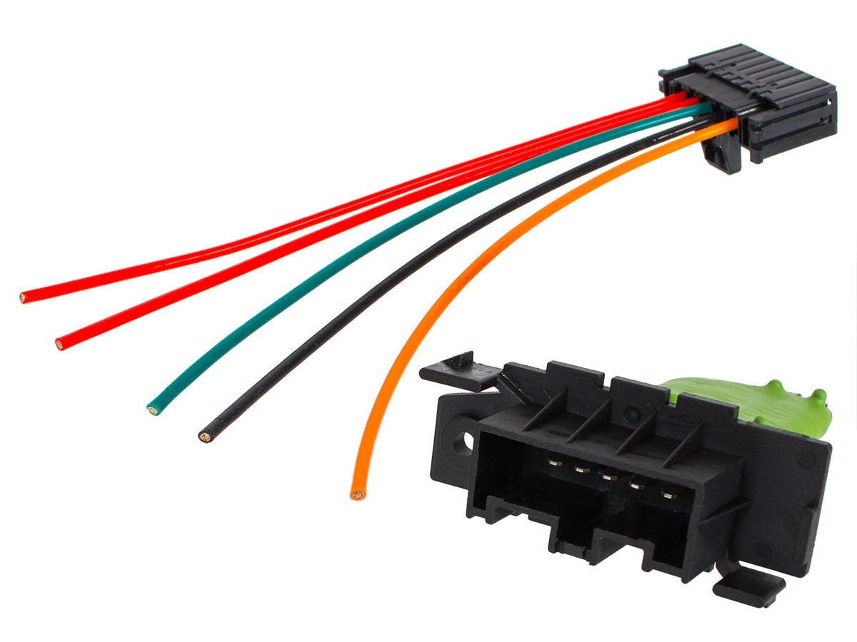 Fiat Fiorino 2007 - Blower Resistor + 5 PIN Wire Harness 2 pcs. SET