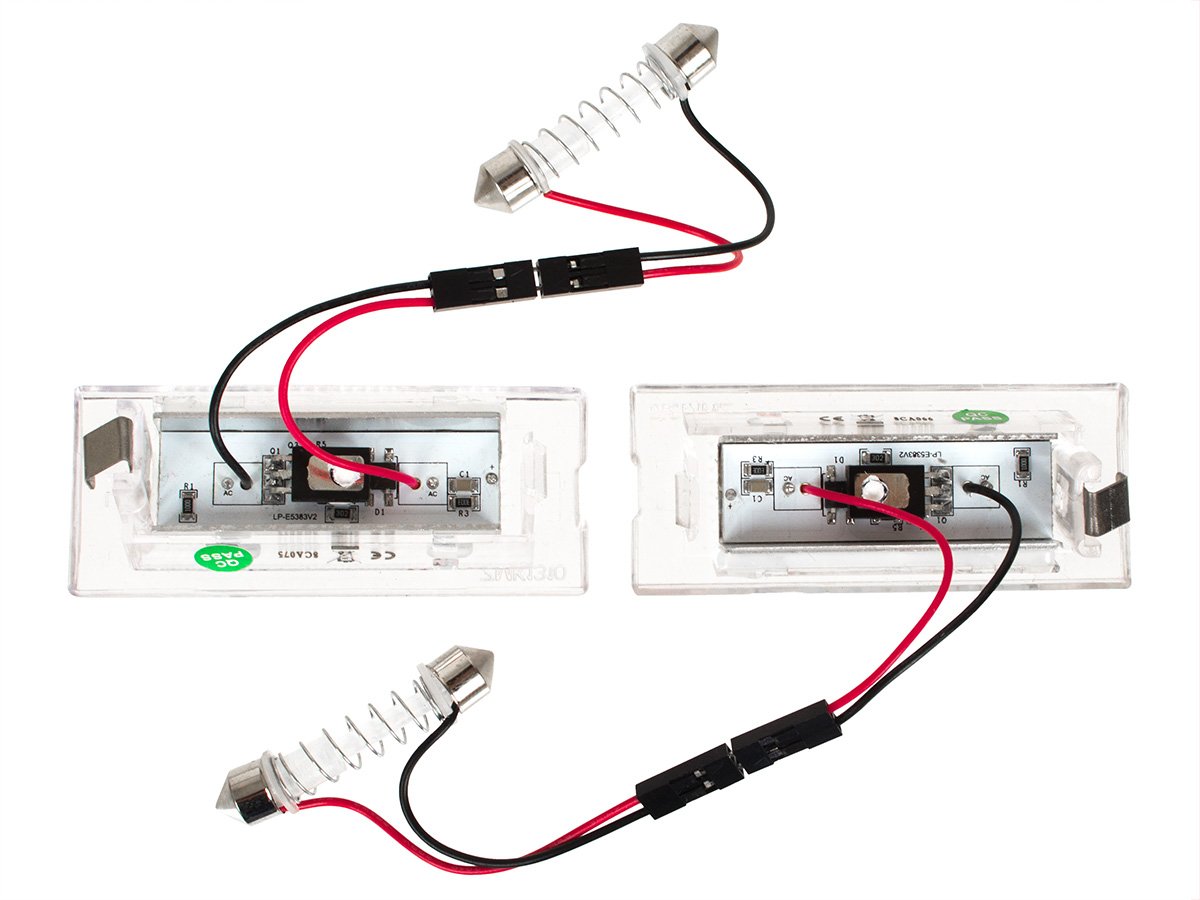 BMW X5 E53 X3 E83 LED license plate lights 2 pcs set.