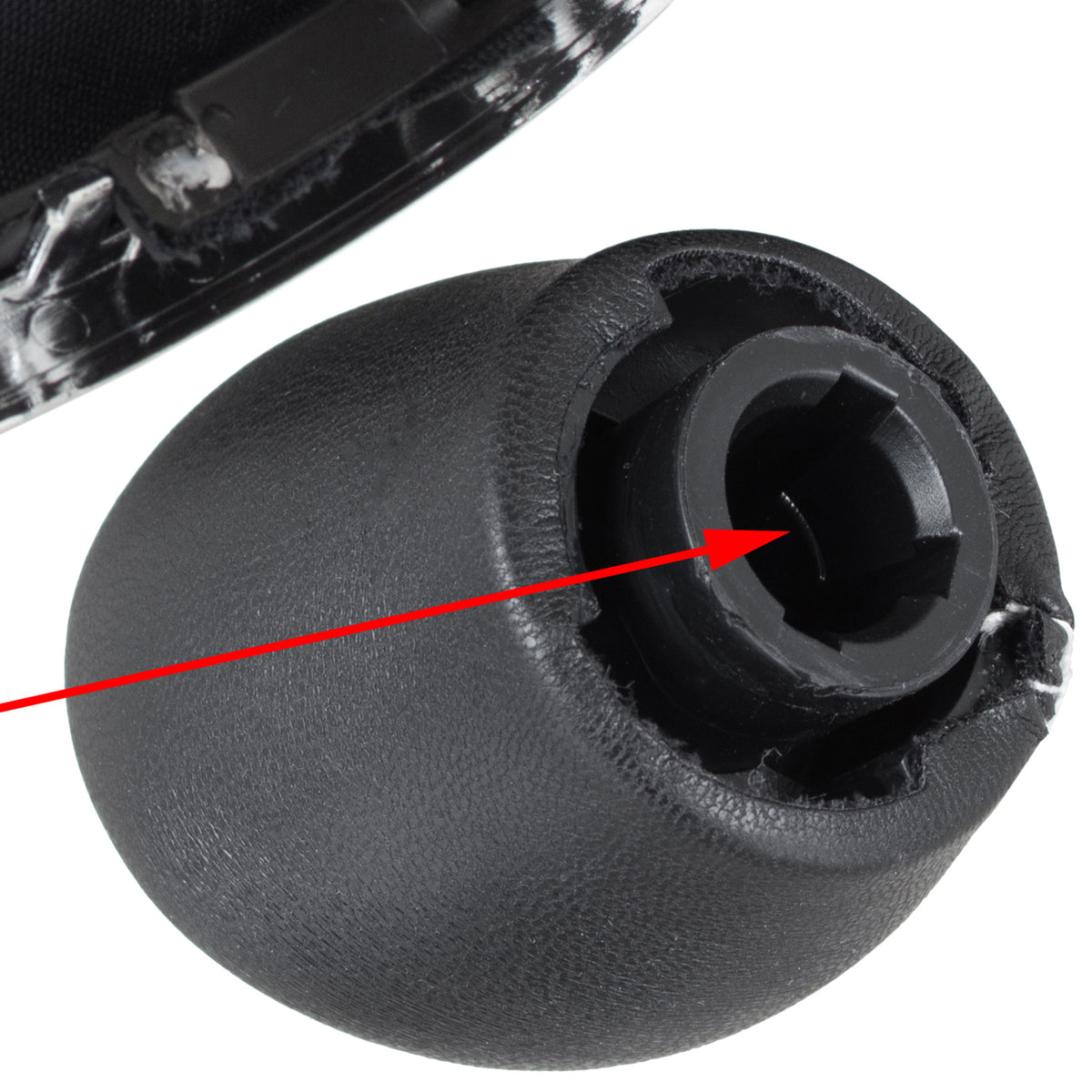 Opel Vivaro B 14-19 gear knob BLACK / CHROME + BLACK GAITER WITH CHROME FRAME 6 SPEED