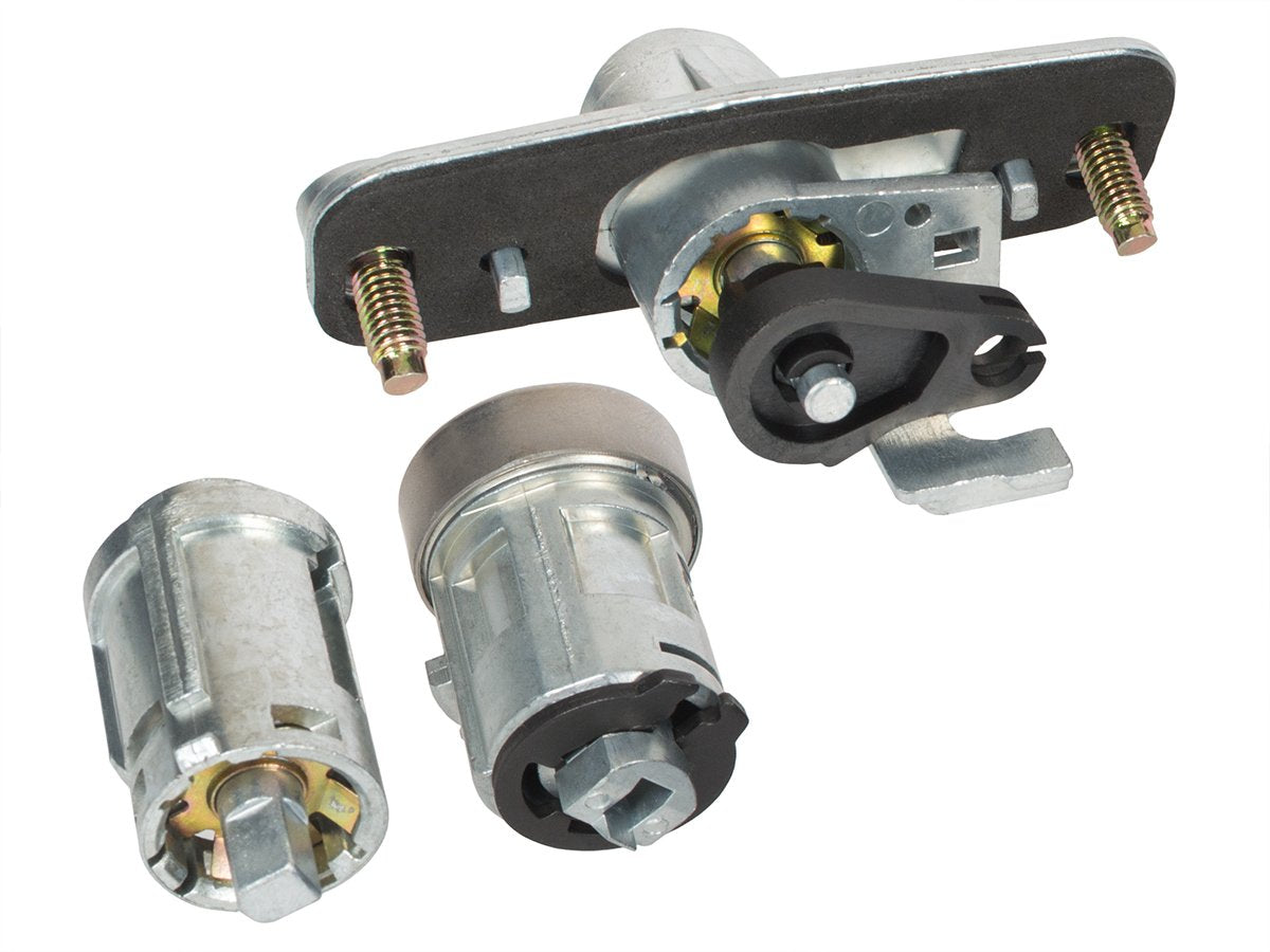 Ford Mondeo Mk3 00-07 front left door lock cylinder set + boot lid + ignition switch 3pcs. COMPLETE