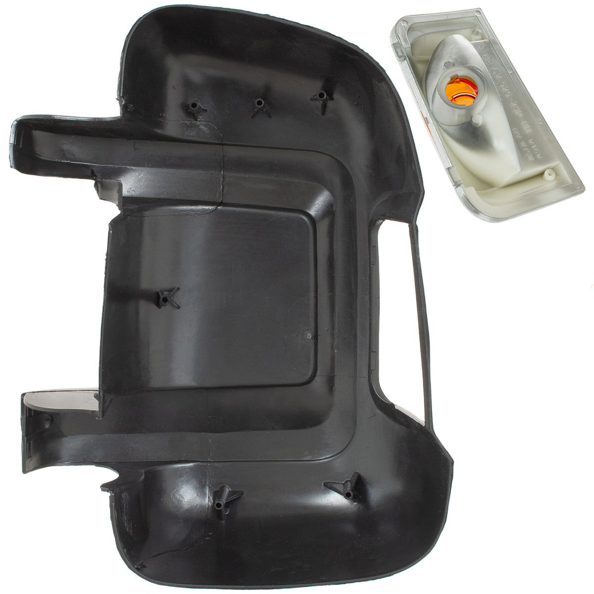 Fiat Ducato III 2006- exterior mirror housing + AMBER INDICATOR INSERT right 2 pcs. SET