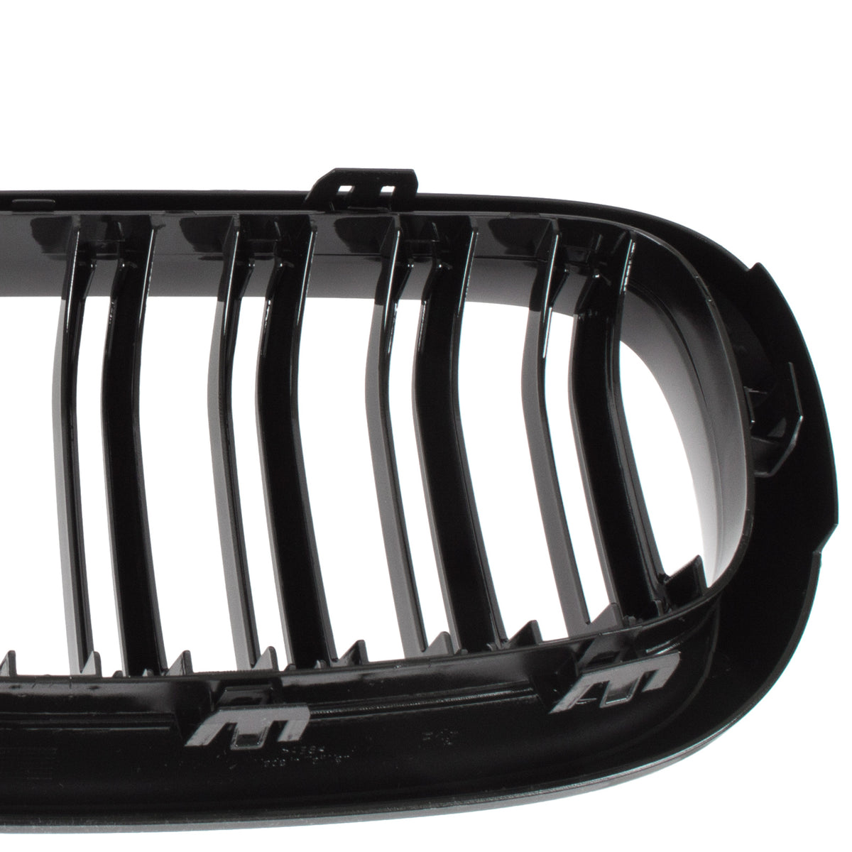 BMW X6 F16 14-19 atrapy między reflektory (nerki) lewa + prawa kpl. BLACK GLOSSY DOUBLE BAR