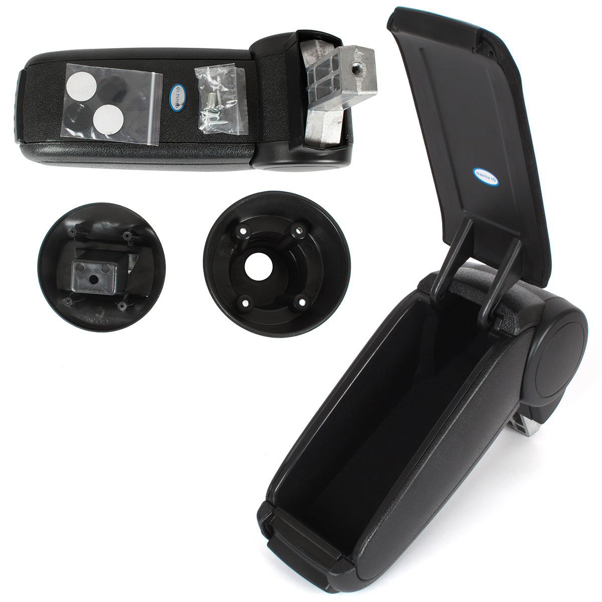 MINI R50 / R53 01-06 armrest COMPLETE BLACK FABRIC + mounting kit