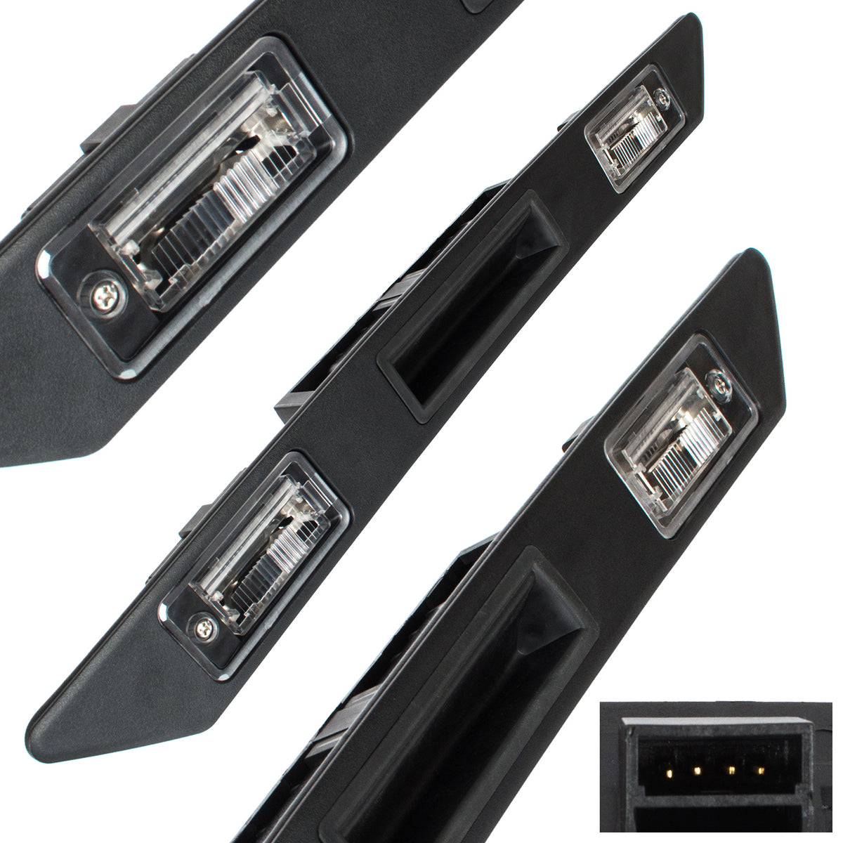 Audi A3 8P 03-13 license plate light strip with tailgate opening microswitch