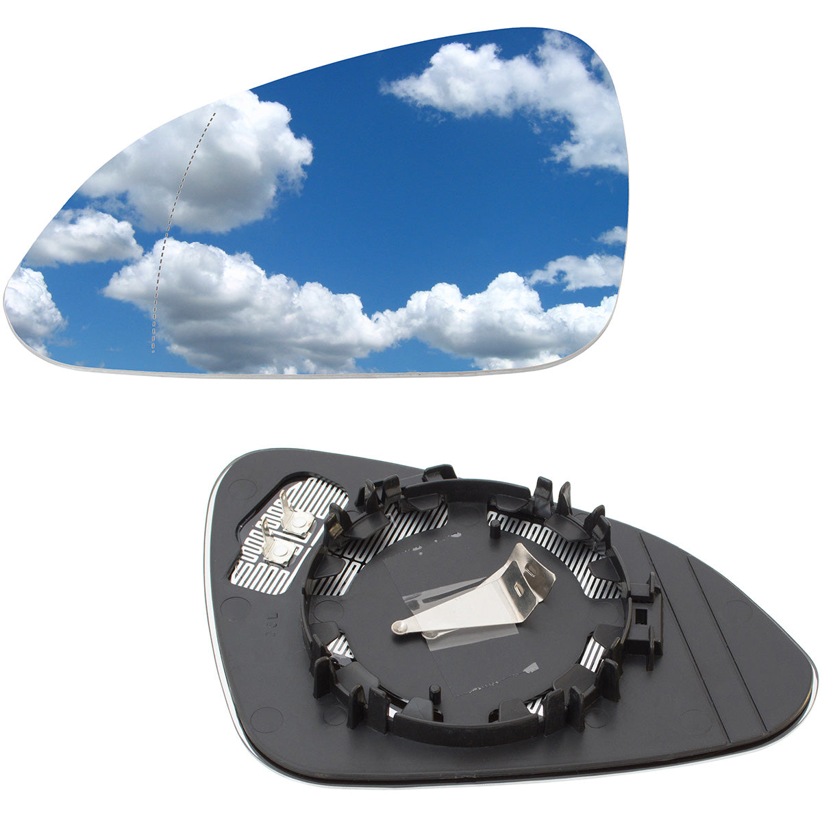 Opel Insignia 08-13 mirror glass HEATED left