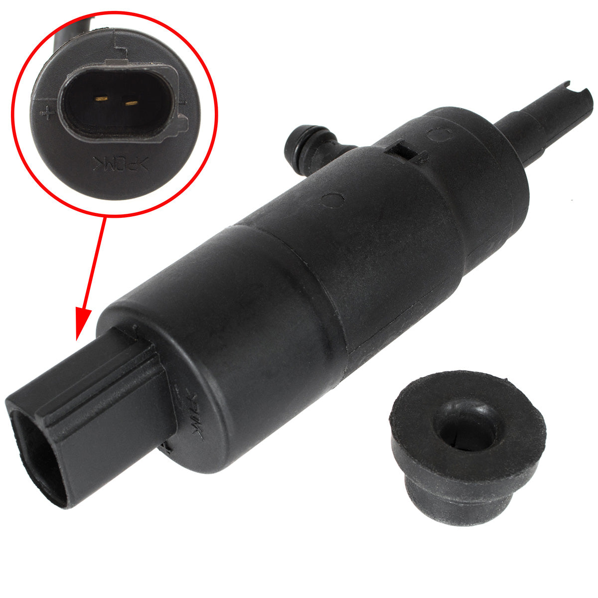 VW Bora Caddy II III Eos Golf IV V VI VII PLUS LT II Lupo Multivan V New Beetle Passat B5 B6 Polo III IV V Sharan I II Tiguan Touareg Touran I T4 T5 T6 headlight washer pump