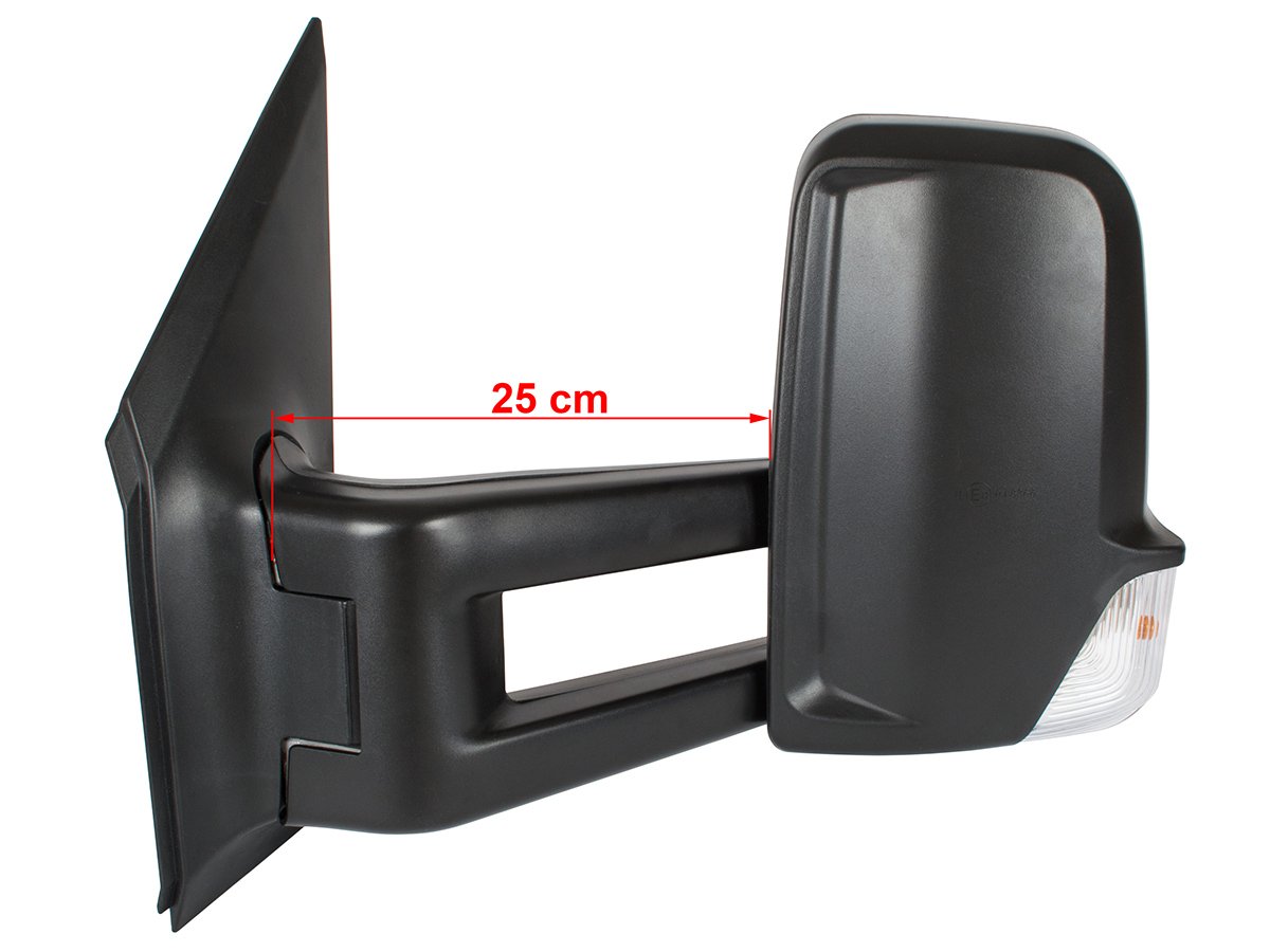 VW Crafter 2005- electric heated long arm (25 cm) left wing mirror