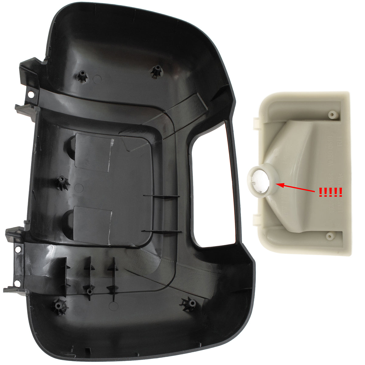 Fiat Ducato 2006- external mirror housing LONG ARM + INDICATOR right 2 pcs. SET