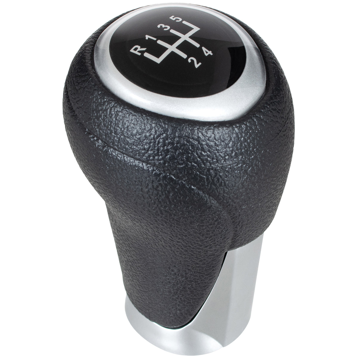 Mazda 3 III 13-18 Gear knob BLACK + SILVER 5-SPEED
