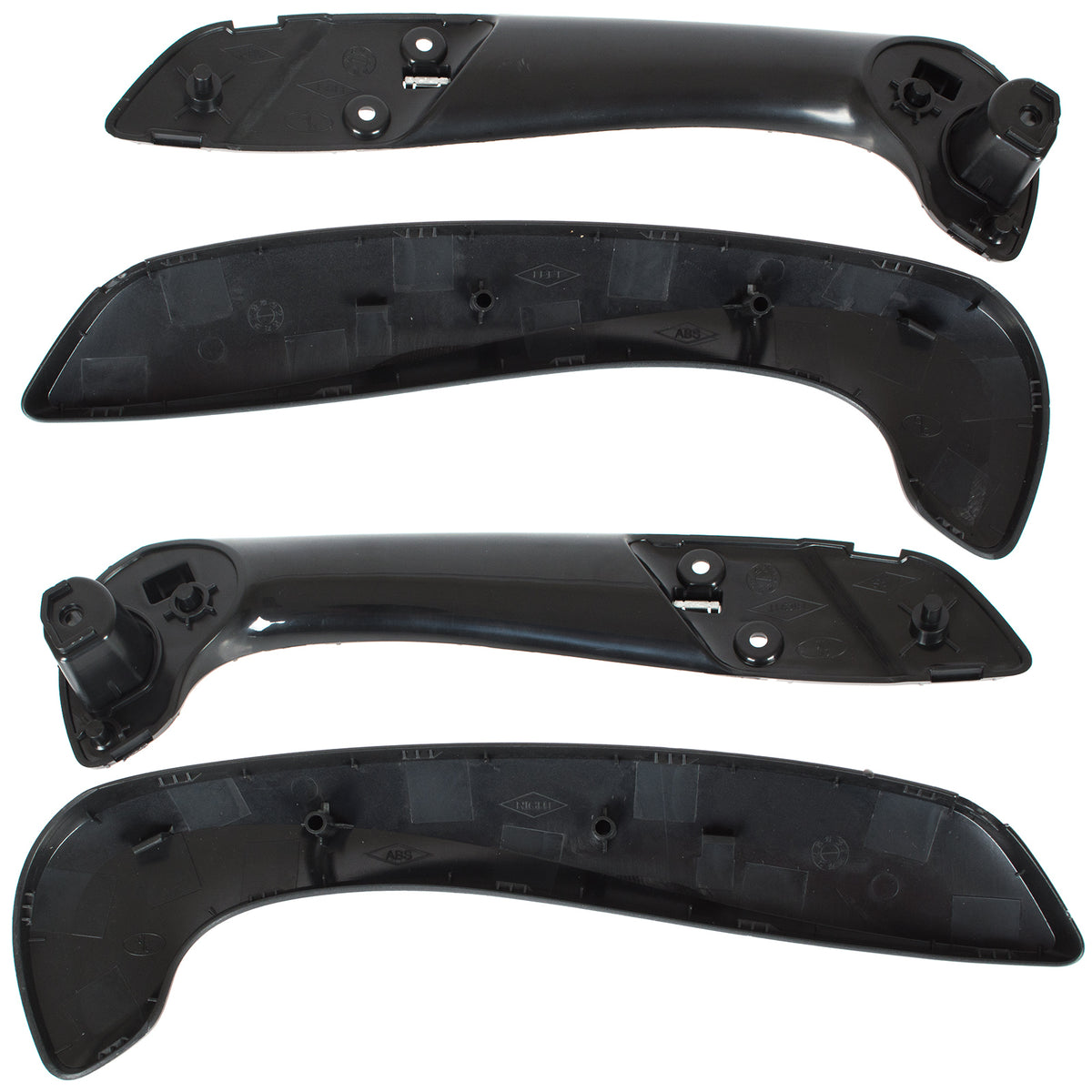 Renault Megane III 08-16 Interior Door Handle MATTE BLACK front left + right 2 pcs. SET