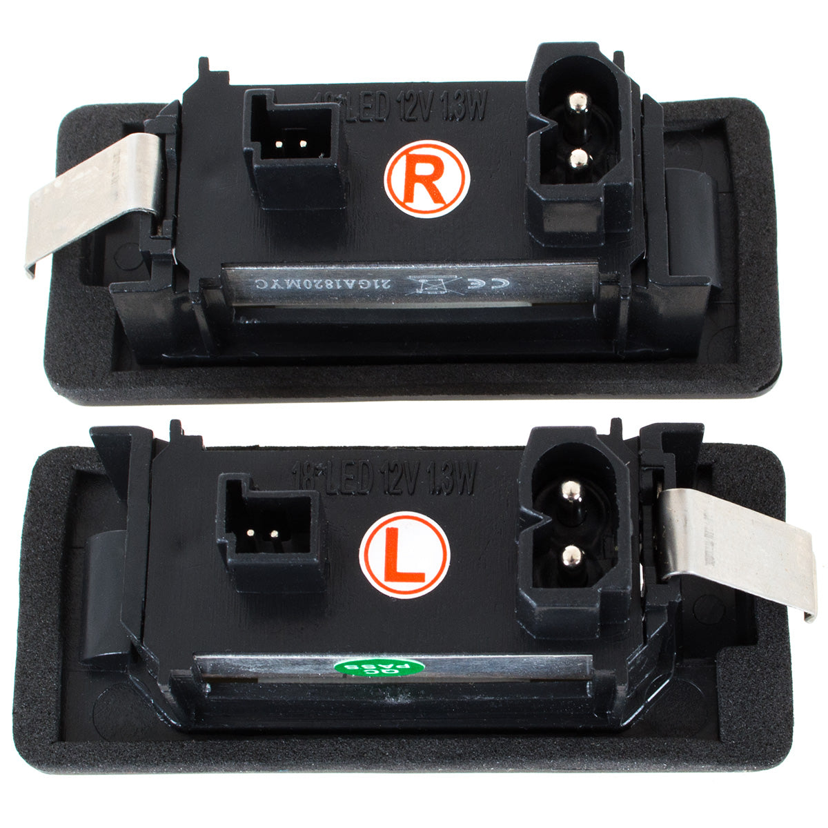 BMW E39 E60 E61 E82 E88 E90 E91 E92 E93 X5 E70 X6 E71 E72 LED license plate lights 2 pcs. set.
