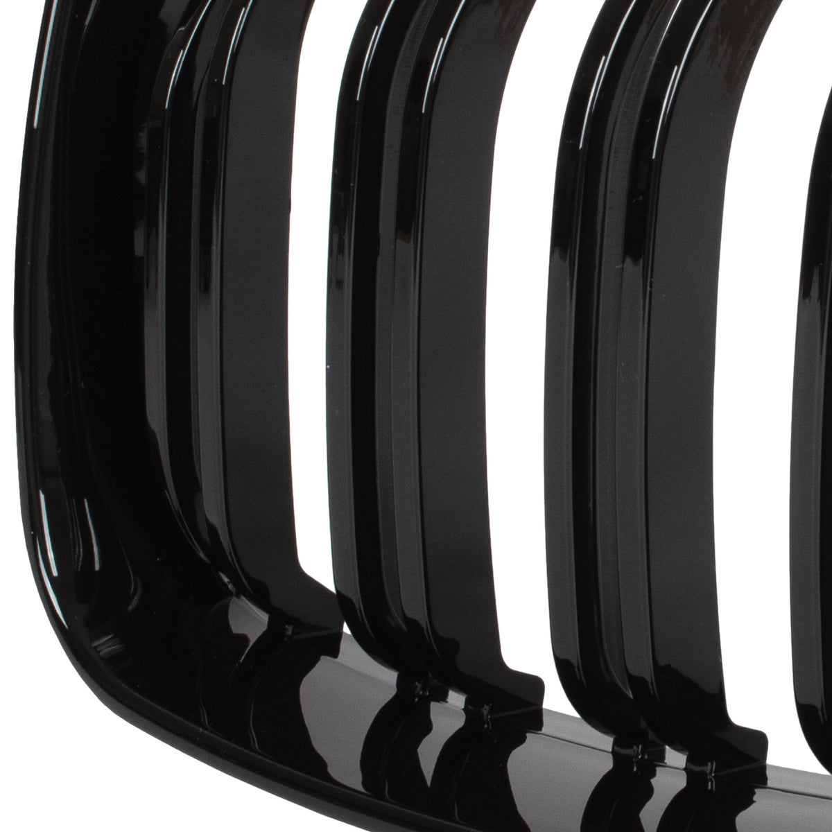 BMW 1 E81 E82 E87 E88 07-11 front grilles (kidneys) left + right set BLACK GLOSSY DOUBLE BAR