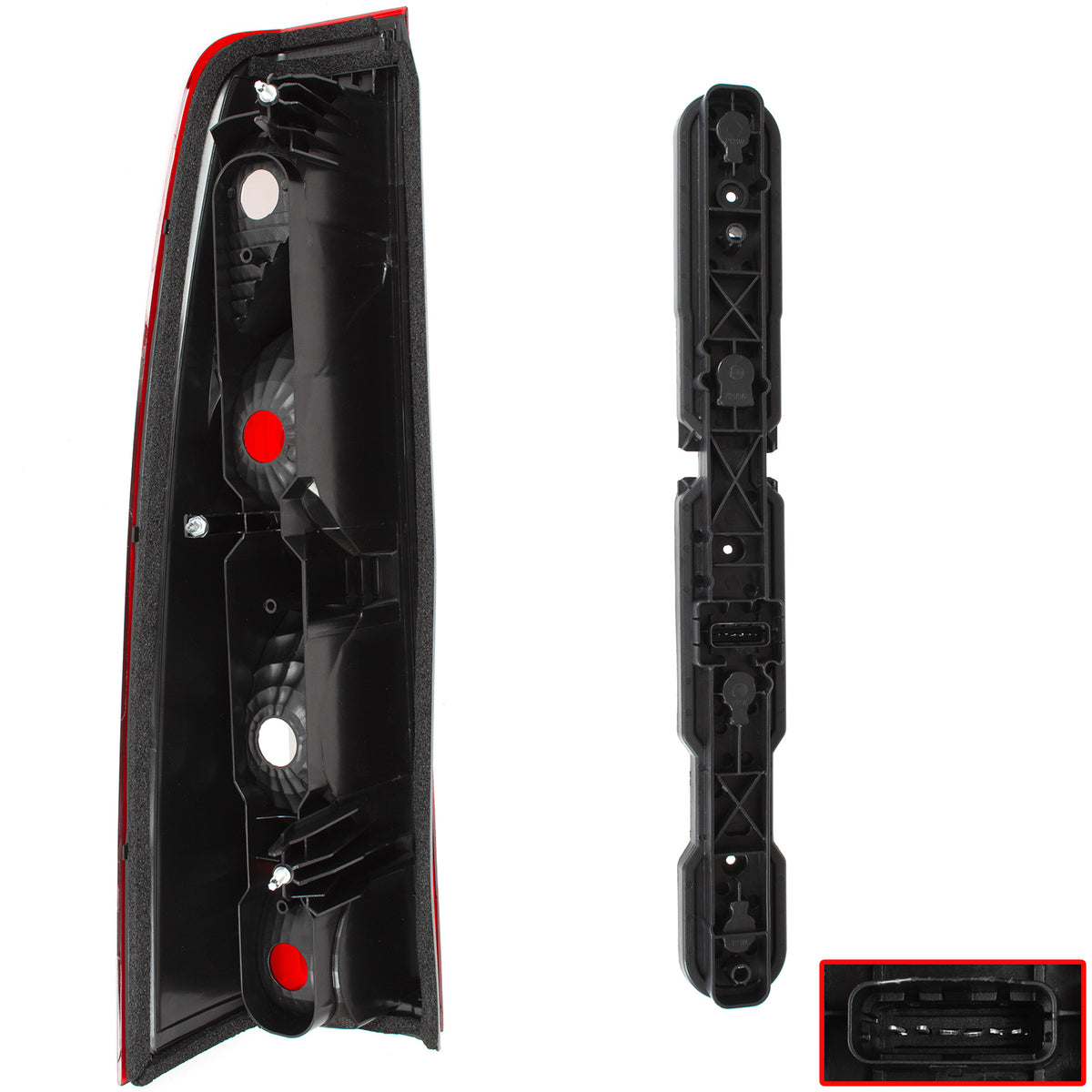 Renault Master III 2010 - right tail light + 2 pcs. right tail light insert SET