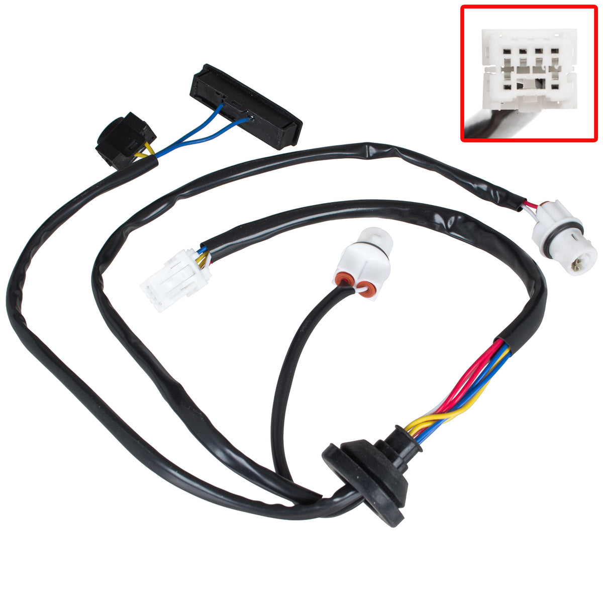 Nissan X-Trail T31 2007 - tailgate handle button (microswitch) with wiring harness