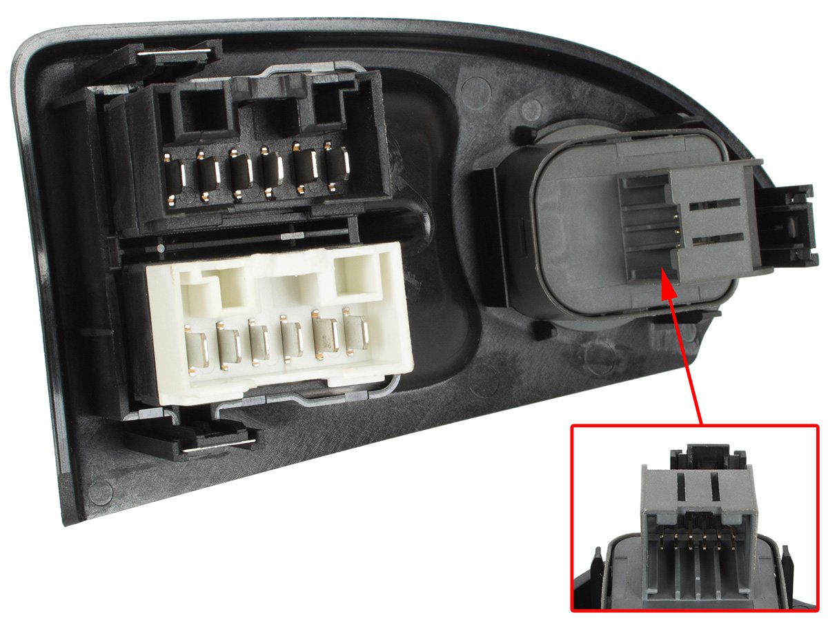 Fiat Ducato 02-06 integrated electric window and mirror control switch