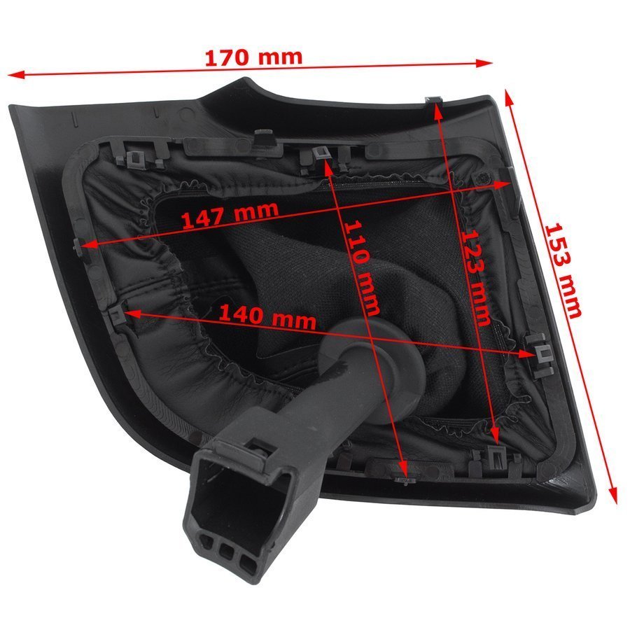 Peugeot Boxer 2006- Gear stick gaiter BLACK + frame BLACK