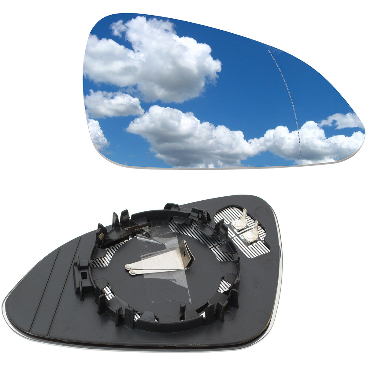 Opel Insignia 08-13 mirror glass HEATED right