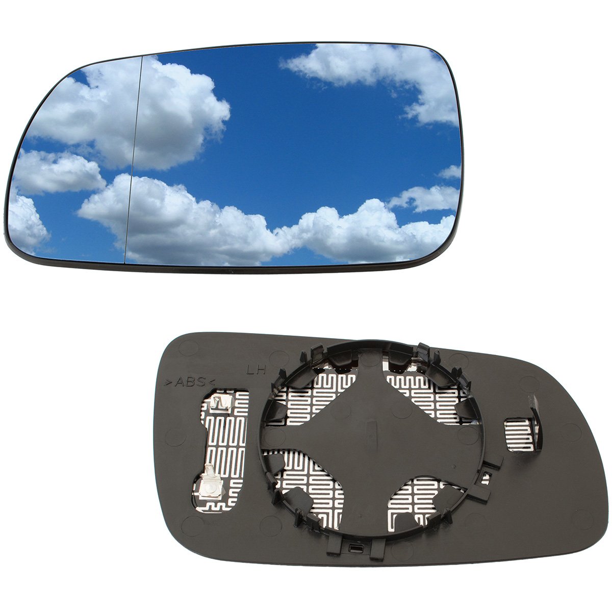 Audi A3 8L 96-99 HEATED BLUE mirror glass left
