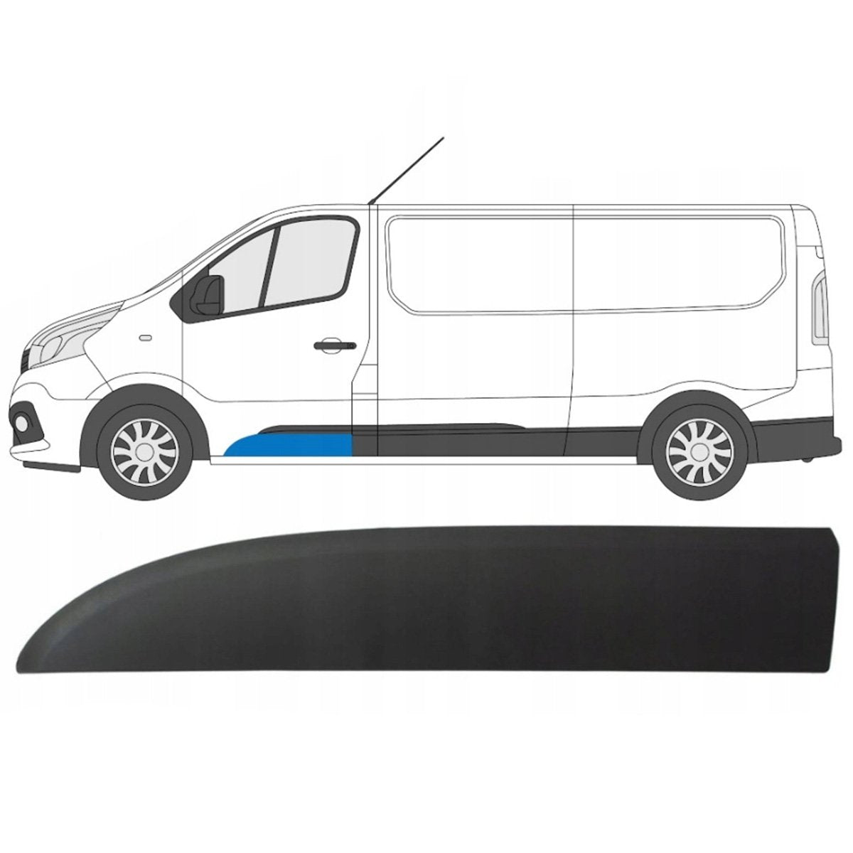 Opel Vivaro B 14-18 Front Left Door Trim