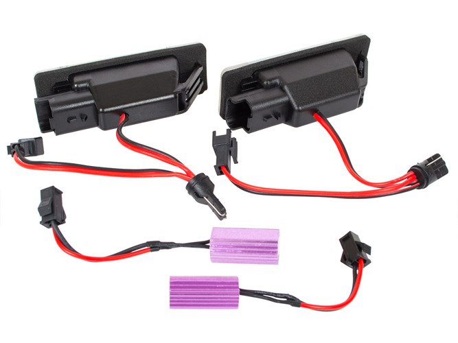Nissan Juke NV200 Qashqai I II X-Trail T31 LED License Plate Lights 2 pcs. set