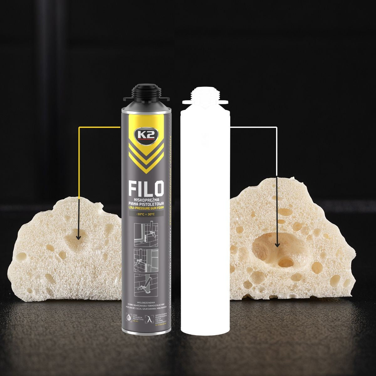 K2 FILO 750ml B510 Gun-Applied Expanding Foam