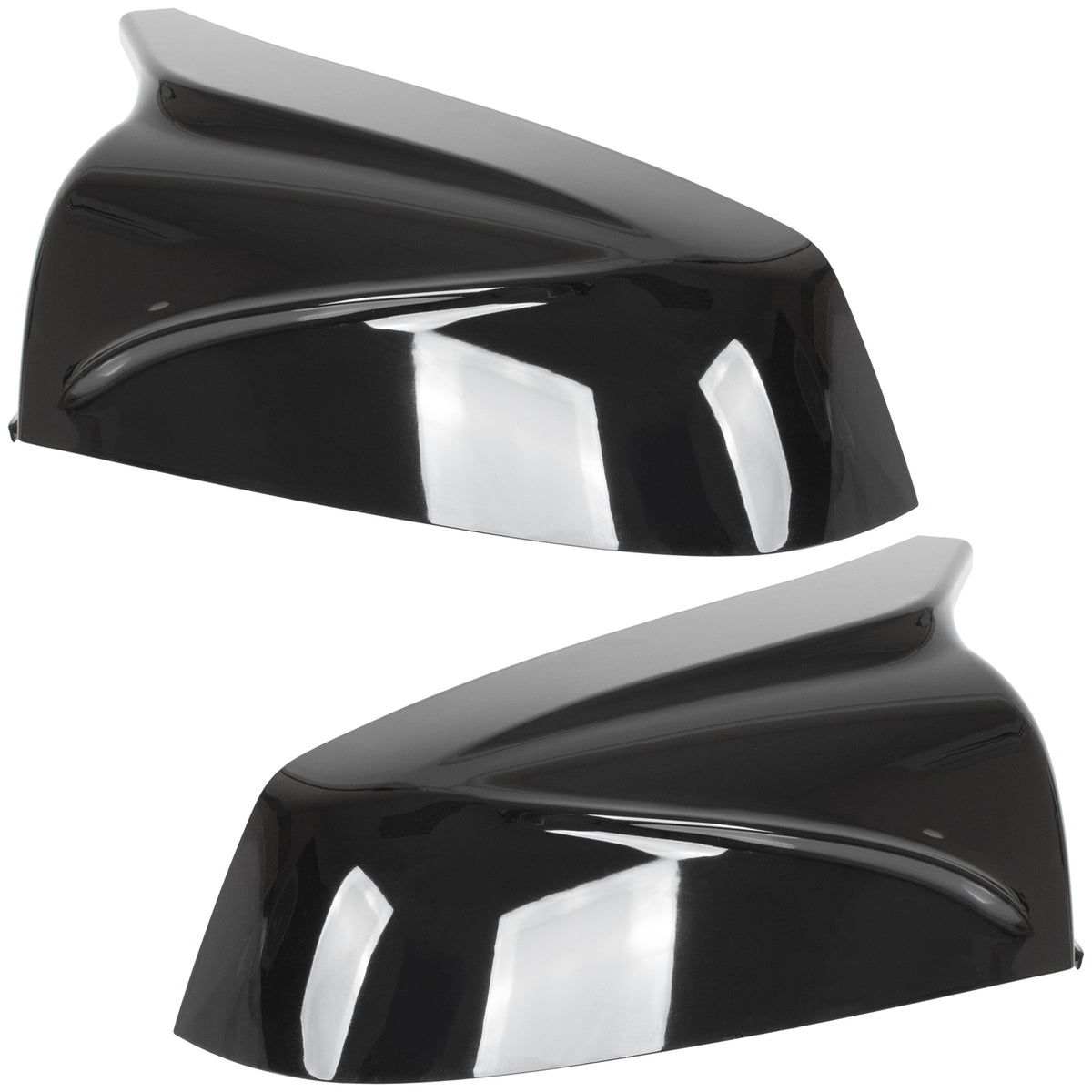 BMW 7 F01 F02 08-11 nakładka lusterka BLACK GLOSSY lewa + prawa 2 szt. KPL