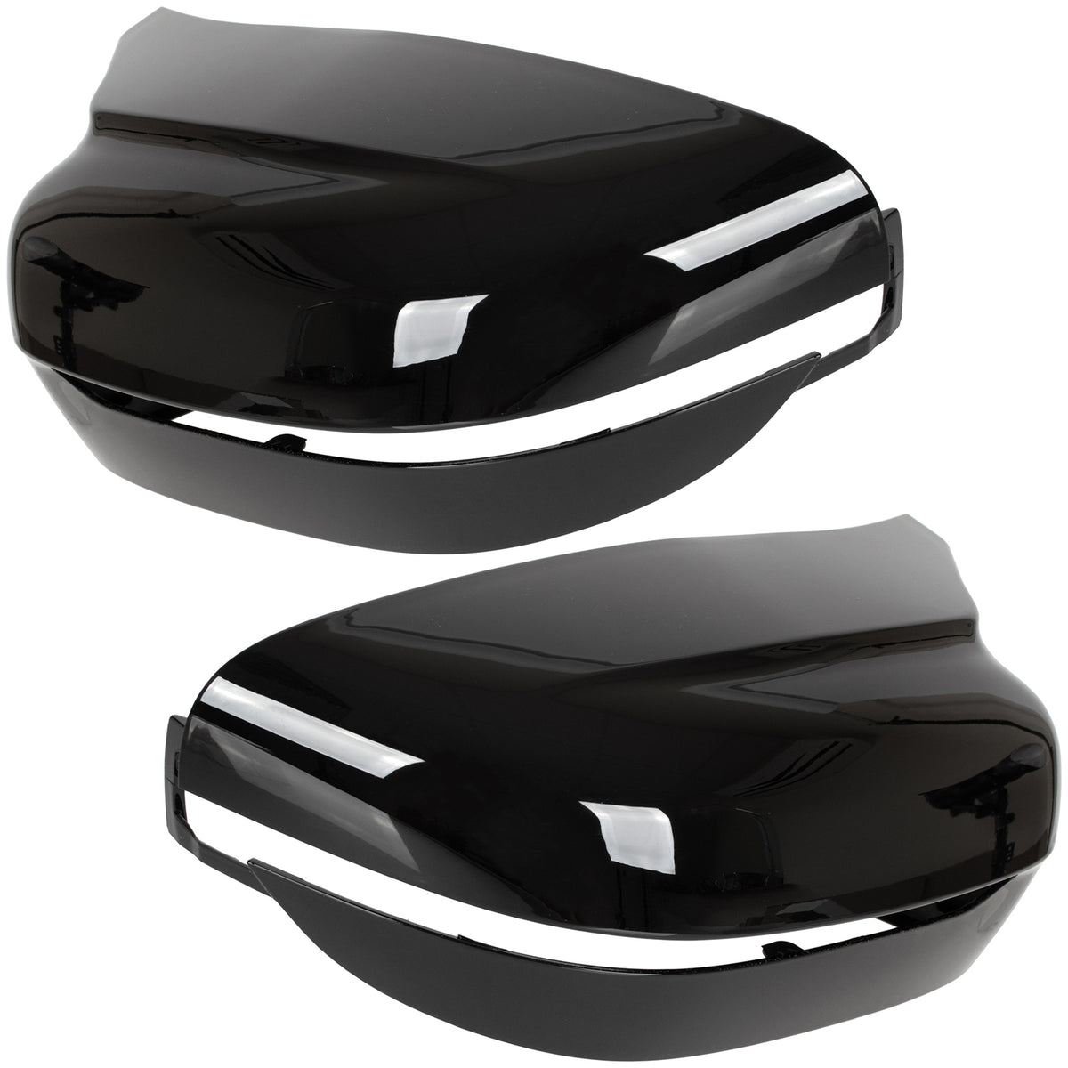 BMW 7 G11 G12 15-23 mirror cover BLACK GLOSSY left + right 2 pcs. SET