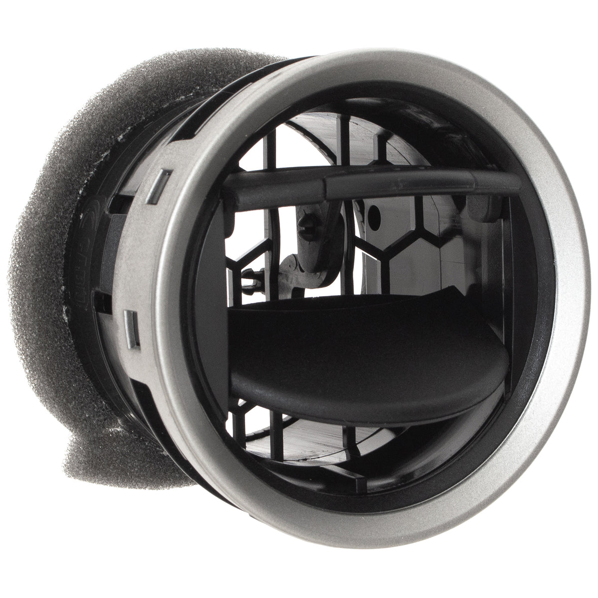 Ford Fiesta VI 08-19 air vent BLACK + SILVER FRAME + BLACK SLIDER left = right