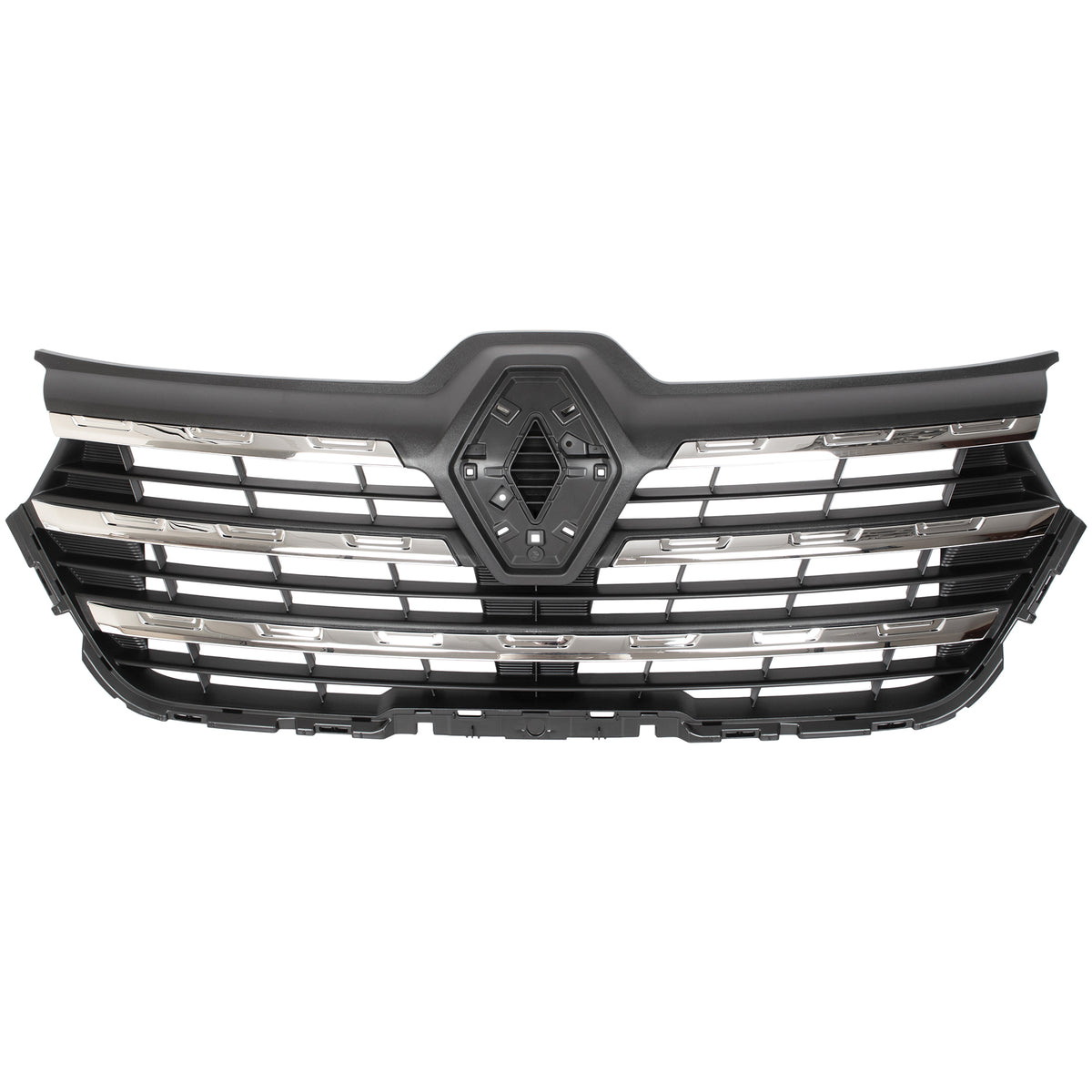 Renault Trafic III FL 21-24 Atrapa między reflektory GRILL CZARNY + CHROM
