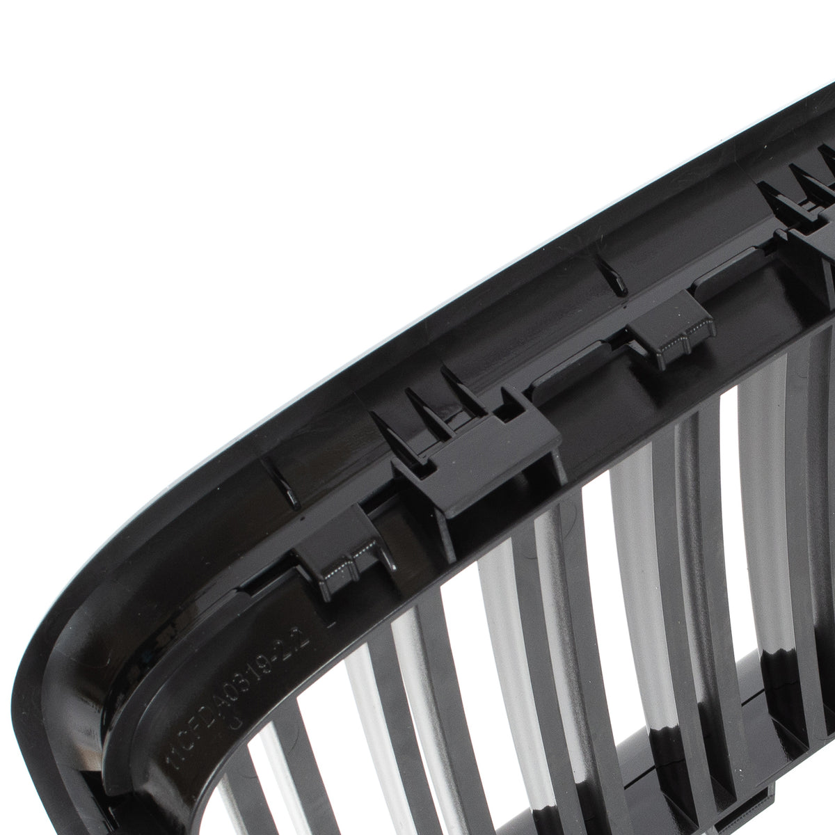 BMW 3 E36 91-96 grilles between headlights (kidneys) left + right set BLACK GLOSSY DOUBLE BAR