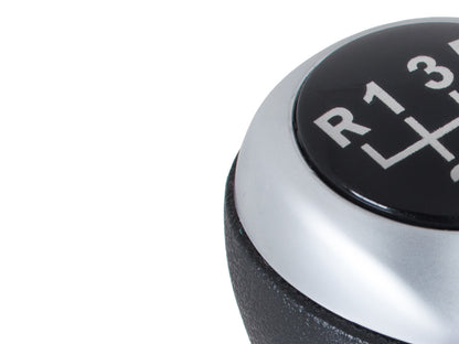 Hyundai i20 07-12 gear knob BLACK + SILVER 5 SPEED