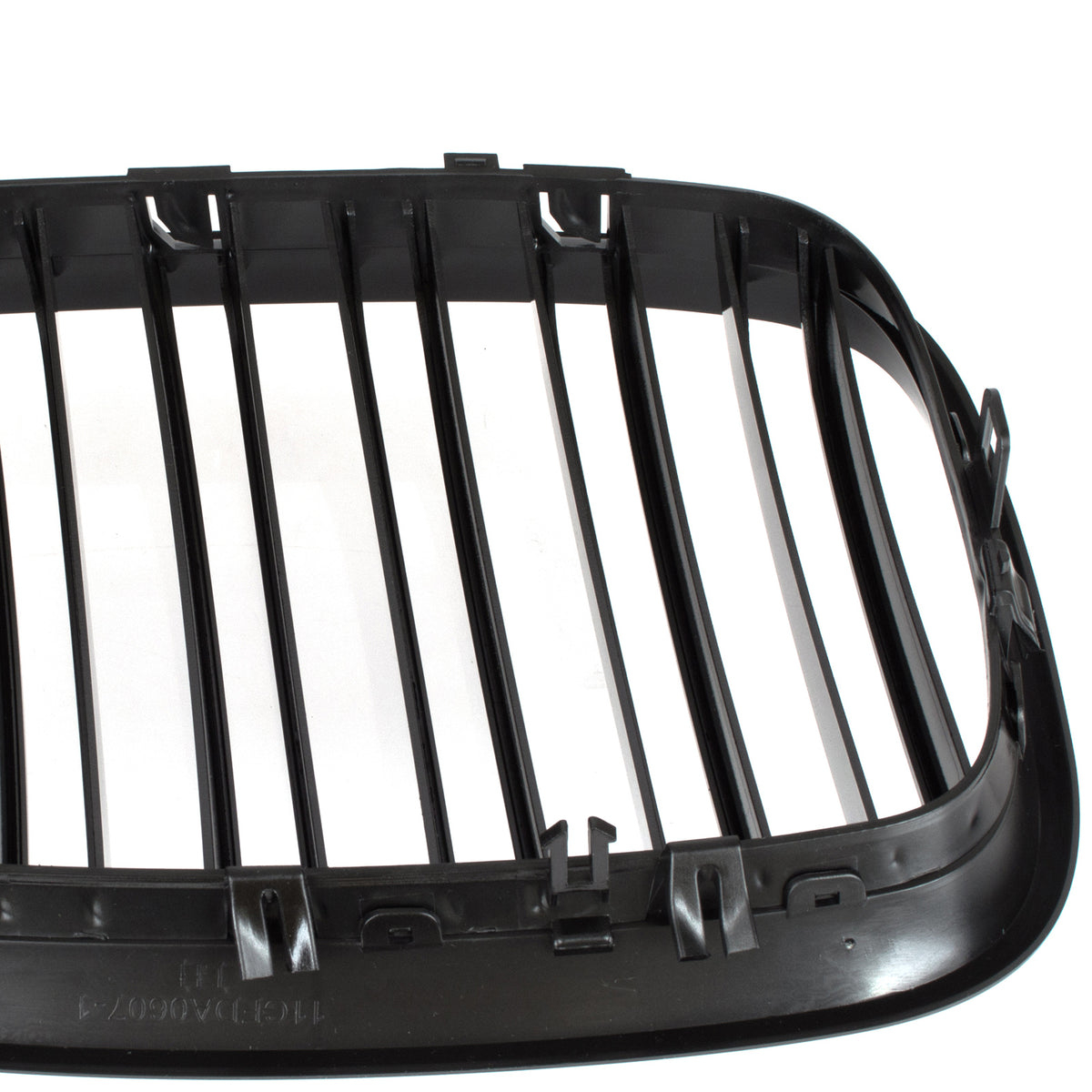 BMW X6 E71 07-14 atrapy między reflektory (nerki) lewa + prawa kpl. BLACK GLOSSY DOUBLE BAR