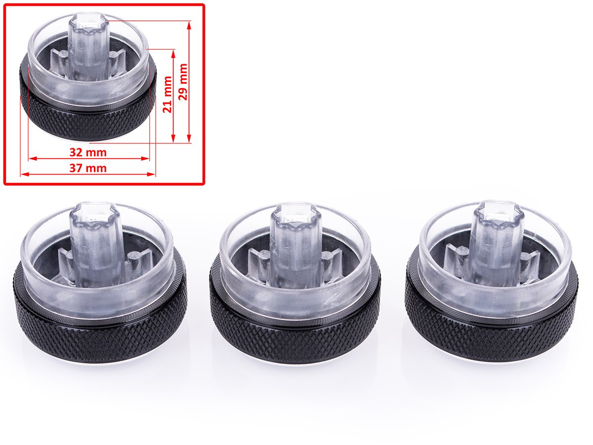 Ford S-MAX 06-14 air vent knobs 3 pcs. set