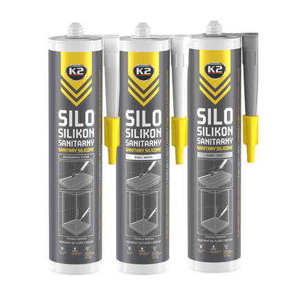 K2 SILO SILIKON SANITARNY BEZBARWNY 300ml B263 | B.L 12367