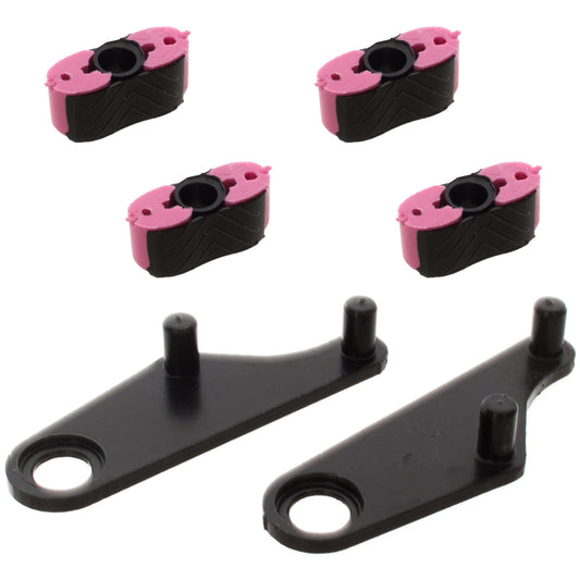 Renault Megane II 02-08 sunroof repair kit 2x hinge + 4x slider 6 pcs. set