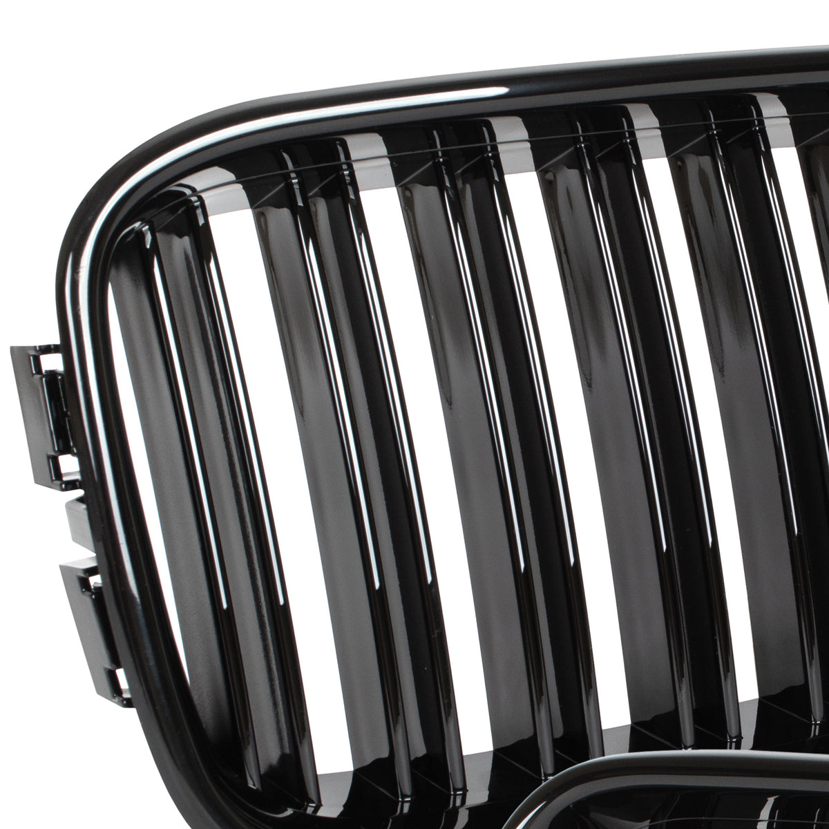 BMW 3 E36 91-96 grilles between headlights (kidneys) left + right set BLACK GLOSSY DOUBLE BAR