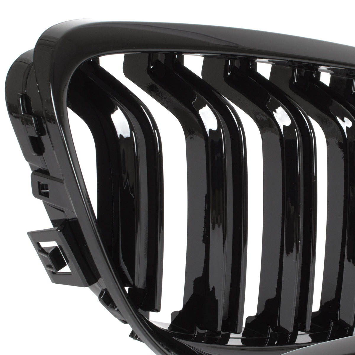 BMW 3 E90 / E91 09-13 SEDAN / ESTATE grilles (kidneys) left + right set BLACK GLOSSY DOUBLE BAR