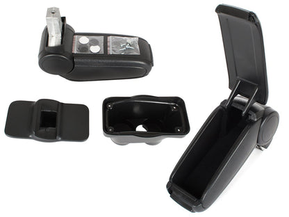 Peugeot 208 2012- Armrest BLACK ECO-LEATHER + mounting kit