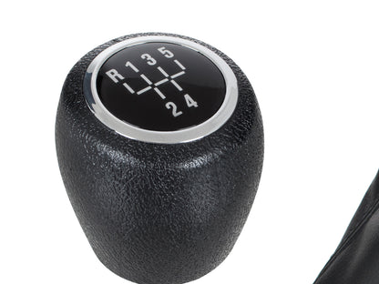 Chevrolet Cruze 2009- black gear knob + black gaiter with chrome frame 5 gears