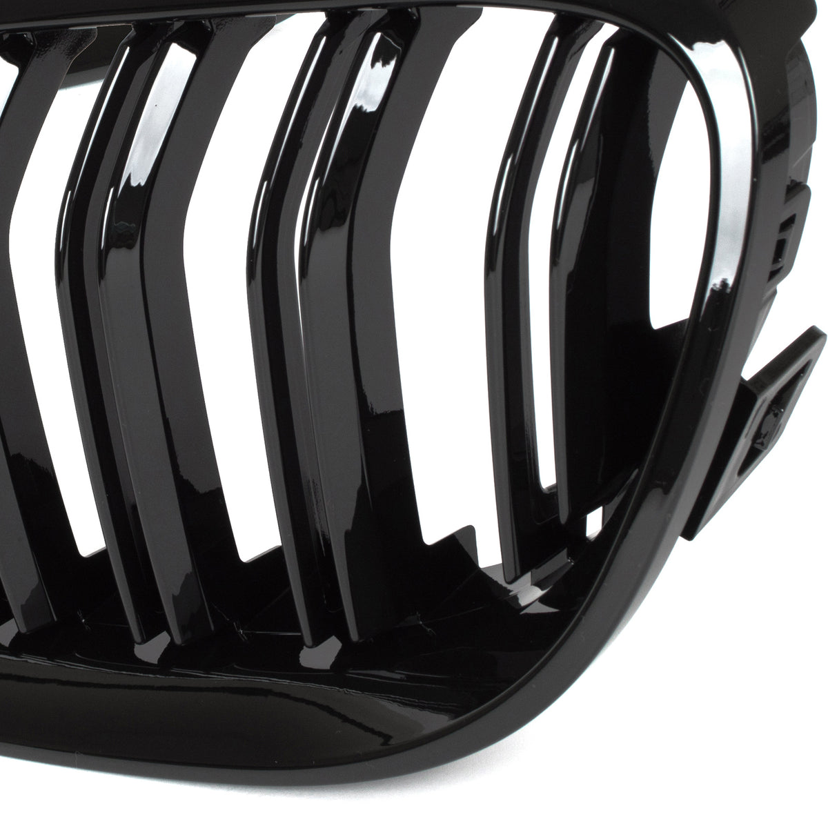 BMW 3 E92 E93 10-13 dummy grilles (kidneys) left + right set BLACK GLOSSY DOUBLE BAR
