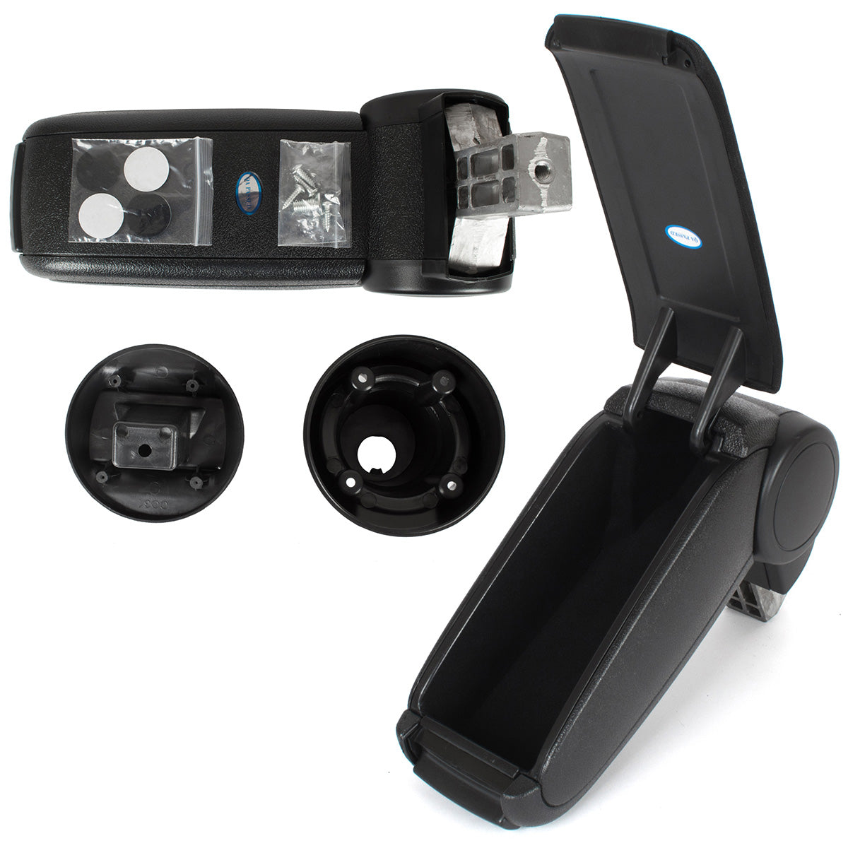 Seat Ibiza IV 08-17 armrest COMPLETE BLACK FABRIC + mounting kit