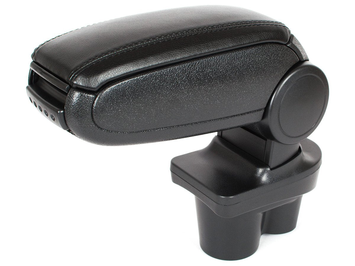 Opel Corsa E 2014- ARMREST COMPLETE BLACK FAUX LEATHER + mounting kit