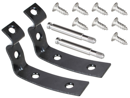 Audi A3 8P 03-12 passenger glove box hinges + pins + screws SET