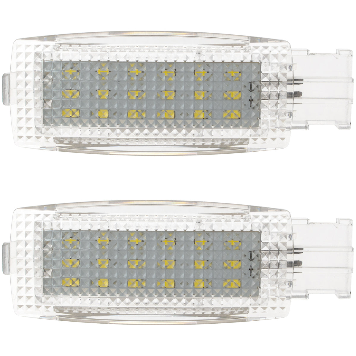 VW T-Cross Tiguan I II Touareg I II III Touran II III Transporter T5 UP! LED interior / footwell / trunk lights 2 pcs. set.