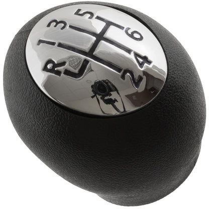 Renault Trafic III 2014- Gear knob 6 SPEED BLACK + CHROME