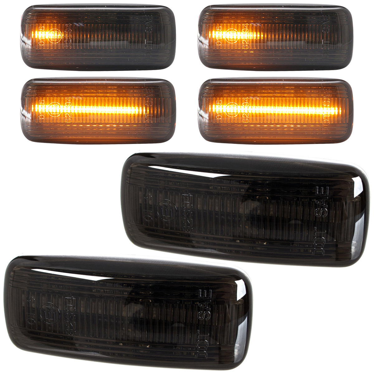 Audi TT 8N 98-06 LED SIDE INDICATOR SMOKED DYNAMIC 2 pcs. SET