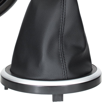 Ford Fusion 02-12 gear knob BLACK / SILVER + gaiter with frame SILVER 5 GEARS