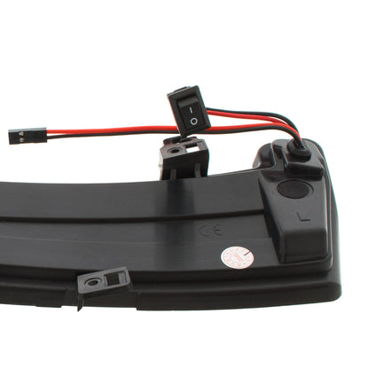 Mercedes C218 CLS-Class 11-17 dynamic LED smoked mirror turn signal left + right 2 pcs. set